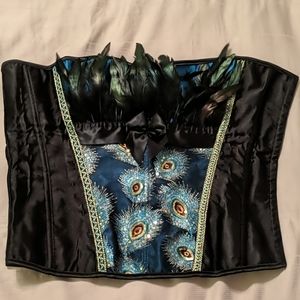 Peacock corset